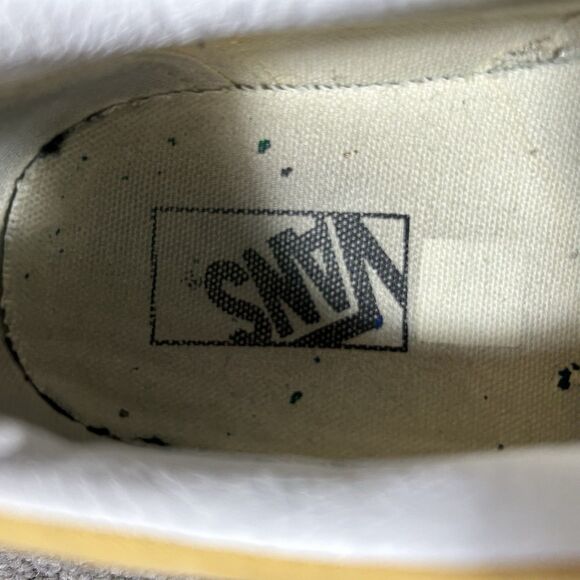 VANS Old Skool Mens Size 11 Yellow Canvas Suede Low-Top Skate Shoes Used - Picture 10 of 11